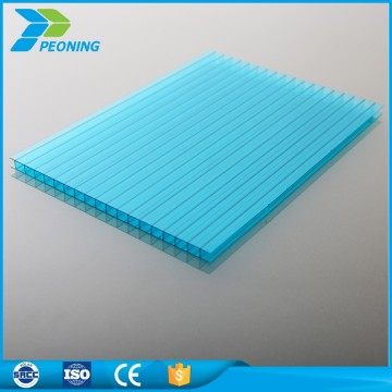 10mm customized blue polycarbonate roofing sheets supplier