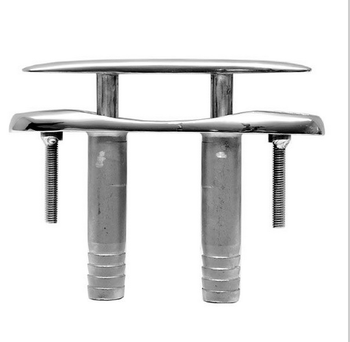 Marine Hardware cleat with threaded stud