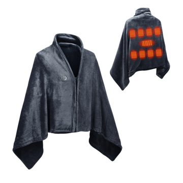 USB Electric Heated Blanket: Customizable, In-Stock Wearable Shawl