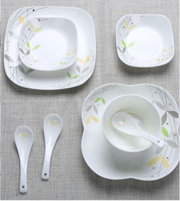 Shell Porcelain Tableware Set Porcelain Plate Bowl