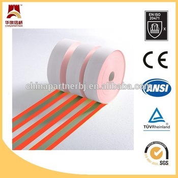 EN469 100% cotton fluo red flame retardant reflective tape