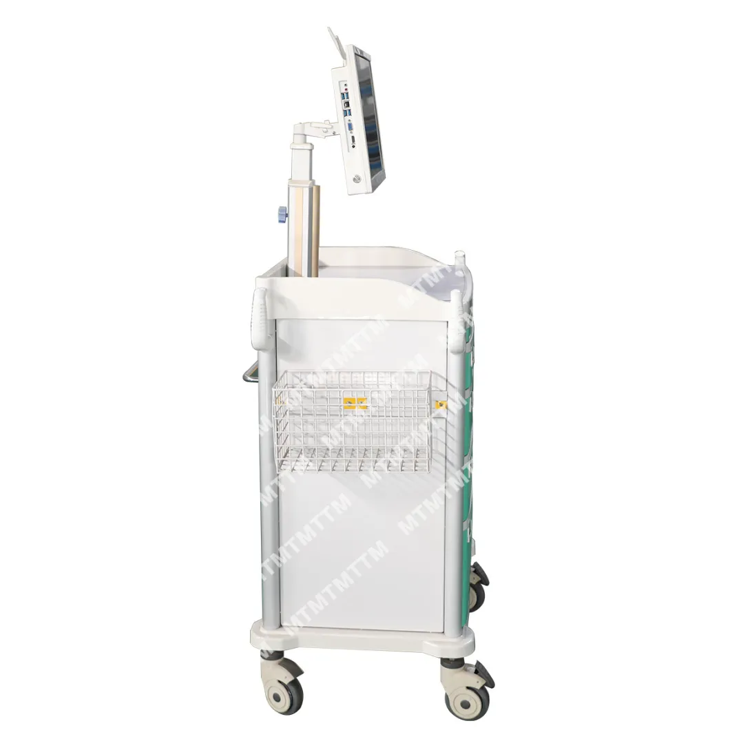 Hospital Patient Trolley Medical Mobile Computer Hospital Emergency Trolleys