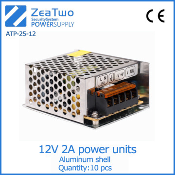 China factory aluminum shell 12v 2a dual power supply adapter 12v power supply