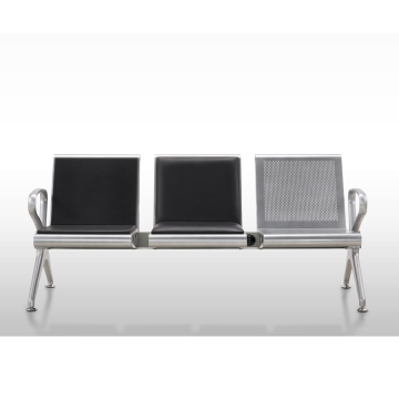 Indoor Commercial Benches 3 Seater Metal Waiting Bench Chairs Metal Clinic Gang Chair Airport Chair