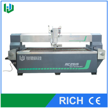 5 axis cnc water jet cutter machine bridge tables