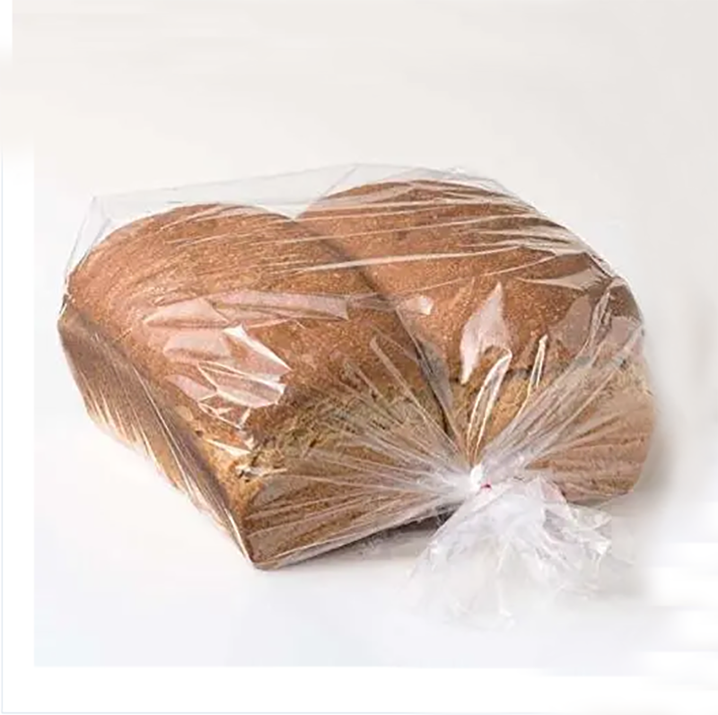 Clear Bread Loaf Flat Plastic Bag