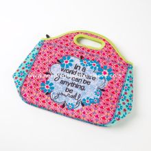 Eco Friendly Portable Neoprene Lunch Totes For Women Monogrammed Oem