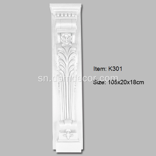 PU Foam Inoshongedza Fireplace Mantels