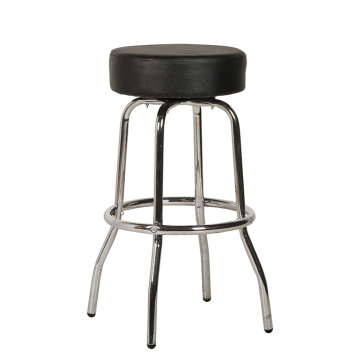two rings chrome swivel barstool
