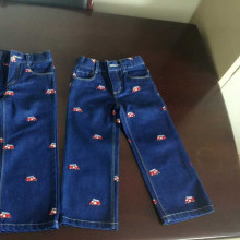embroider 100% cotton baby children new style denim jeans children jeans pants children jeans top design kids ripped jeans