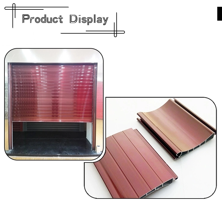 China Factory Outlet Best Selling Automatic 77mm Slats Insulated Rolling Shutter for Store / Warehouse / Shop / Home / Mall / Garage