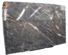 Universe Black Granite Kitchen Countertop Slab