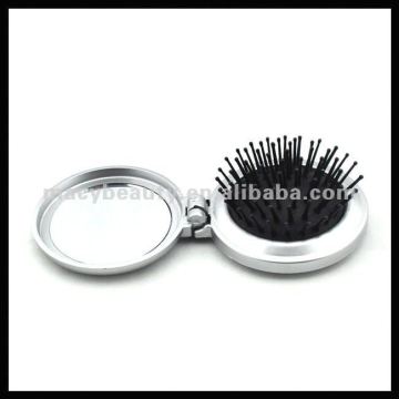 Plastic flexible hair comb mirror set