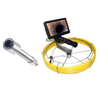 Horizontal Plumber Push Rod Pipe Inspection Camera