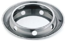 Wok stand with tray ,s/s