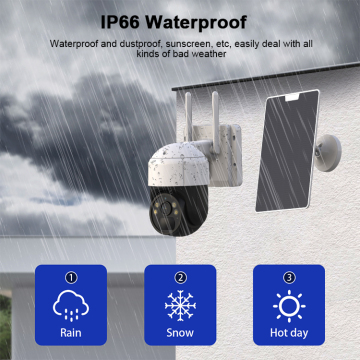 Pan Tilt WiFi Surveillance Solar Camera