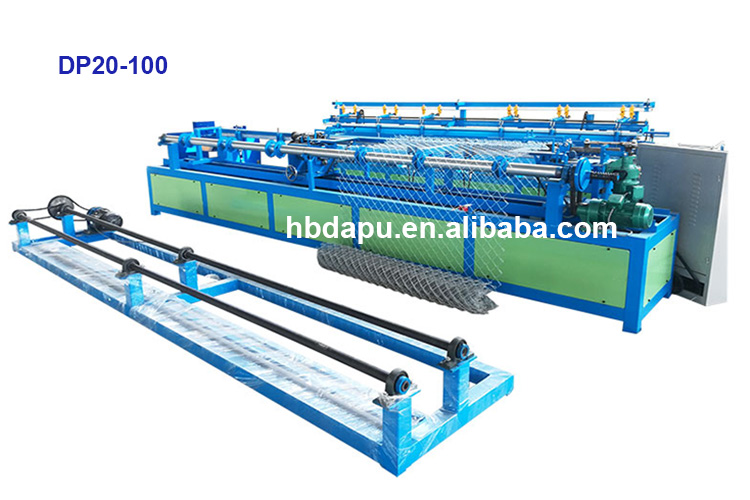 Woven diamond shape mesh fence making machine