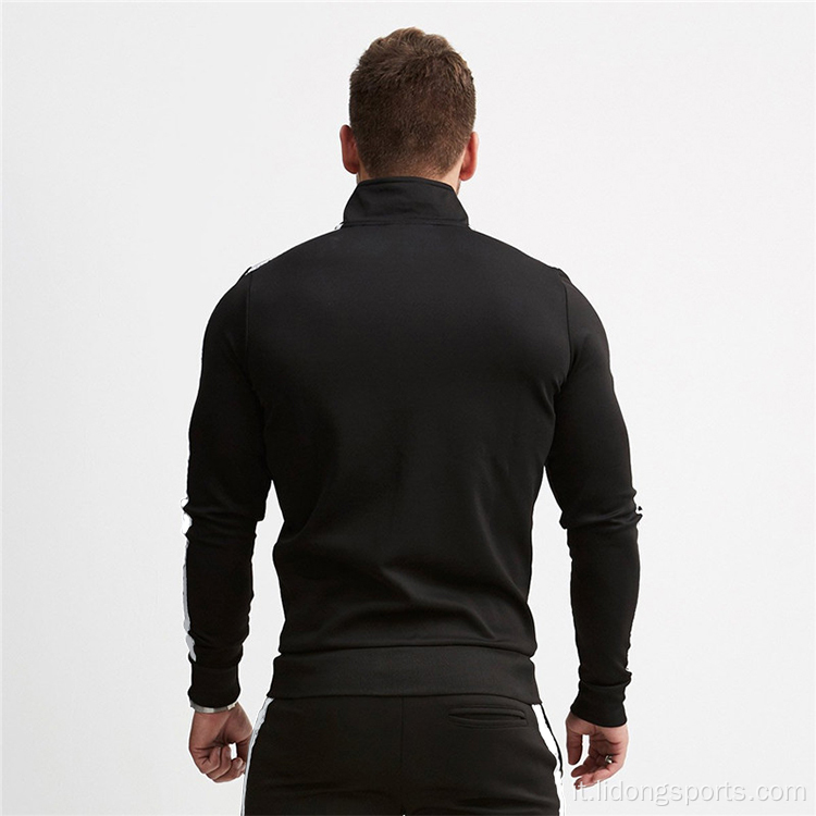 Sude Jogger Jogger Zip Sportswear Men Sport Sportsuit