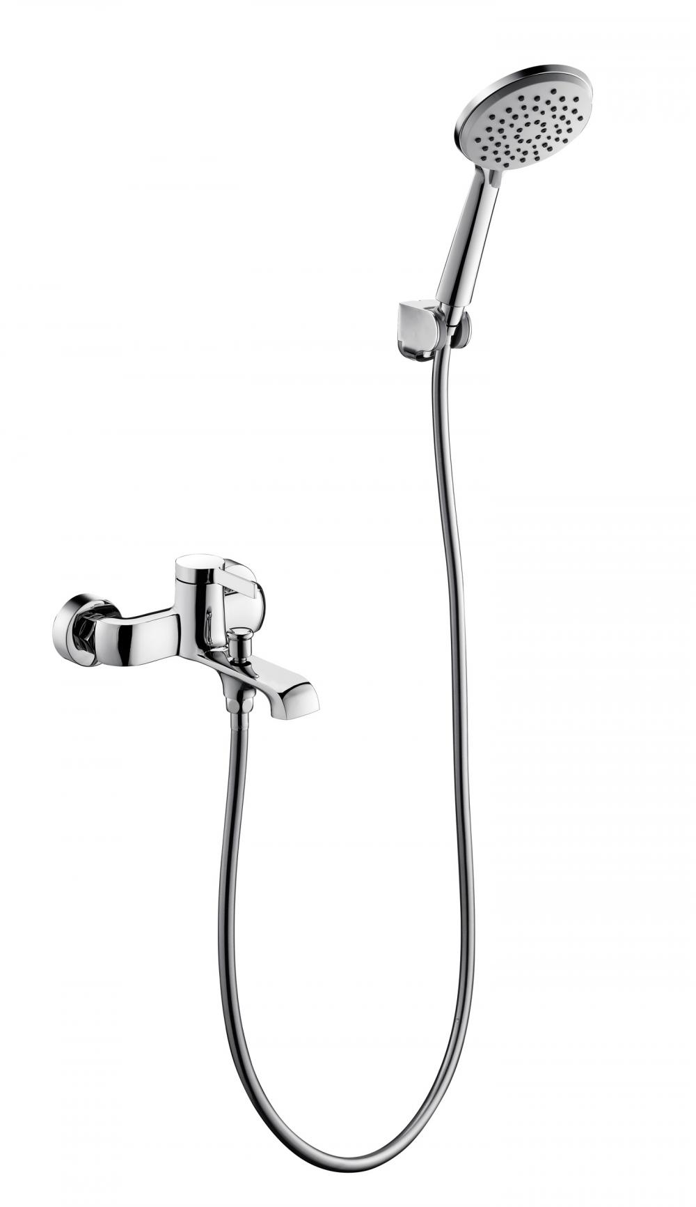Modern Exposed Brass Single Handle Tub Shower Faucet