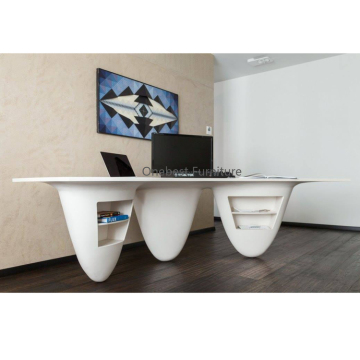 Corian Solid Surface Security Control Center Table for Home Office