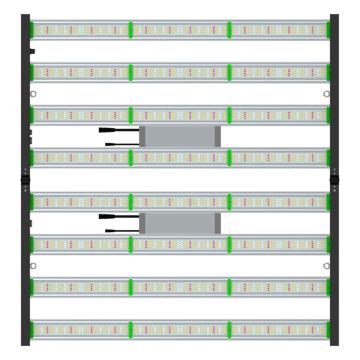 Plantación de kit de crecimiento Samsung full led de 1000 vatios