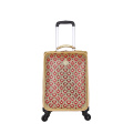 soft scratch resistant PU leather luggage bags