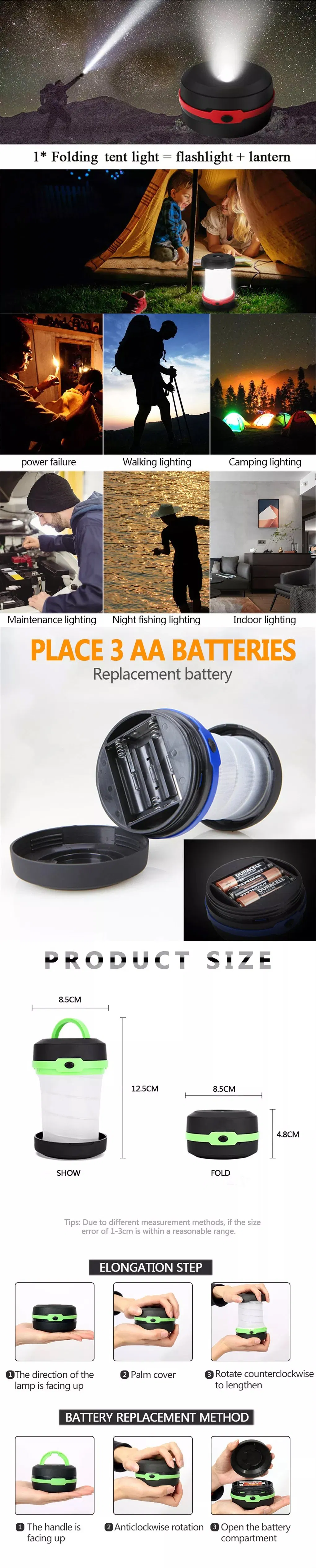 Ultra Bright Compact LED Camping Light for Outdoor Safety