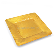 Luxury Golden Wedding Square Dinner Trays