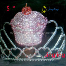 5 Inch princess cupcake pageant crowns