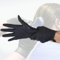 CE FDA pulverfreie schwarze Nitrilhandschuhe