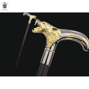 One-piece ash wood craft walking cane