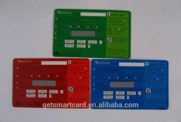 Free Sample High Quality paper scratch card