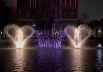 Pool Water Dancing Fountain with Lights