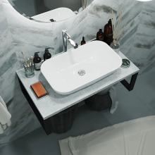 Hot Sale Ceramic Bathroom Wash Basin Vanity Table - Easy to Clean, Factory Direct Sales