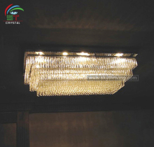 rectangular ceiling light modern crystal