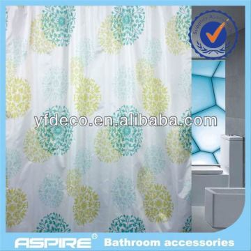 Fancy cheap damask printed shower curtain