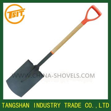 entrenching shovel with wooden handle