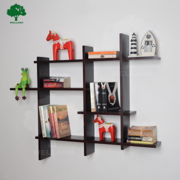 Wooden rack display shelf