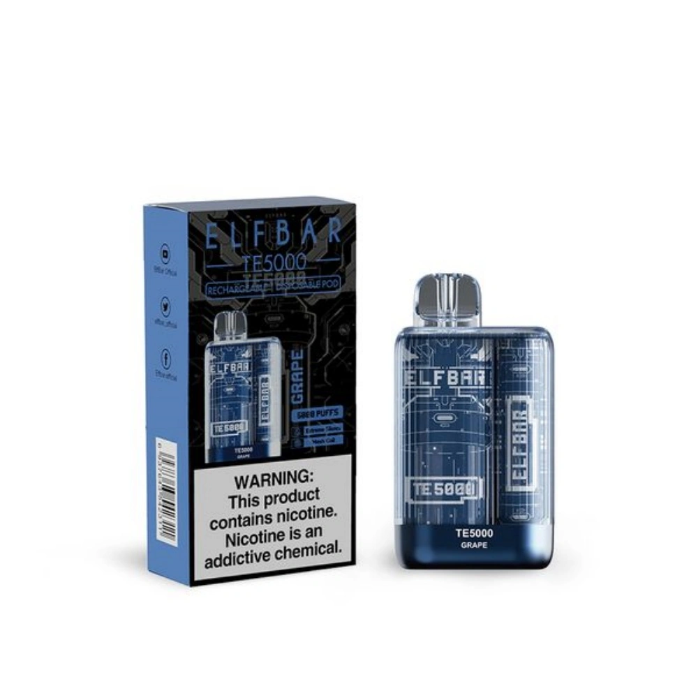 Opluedbar Elf Bar te5000 Single-benotzt Vape 5000 Puffs China Fabrikant