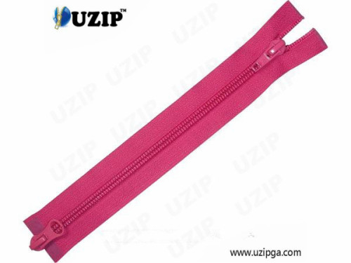 Fashion Classic Red Nylon Zipper with 2-Ways, Open-End