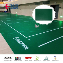 Professionele badminton Court Mat met PVC -materiaal