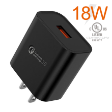18W Quick Charge QC3.0 USB Wall Charger Adapter - 5V 3A US EU Universal Travel Charger