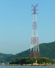 River Crossing power transmission tower