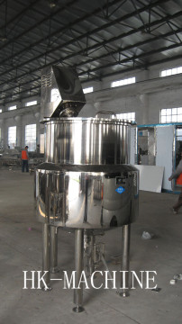 Inclined heating stirring tank