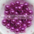 2014 dernier style 6MM Rose ronde cristal perle brillante merveilleuses perles en plastique acrylique