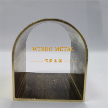 Landscape decorative brass tube feature