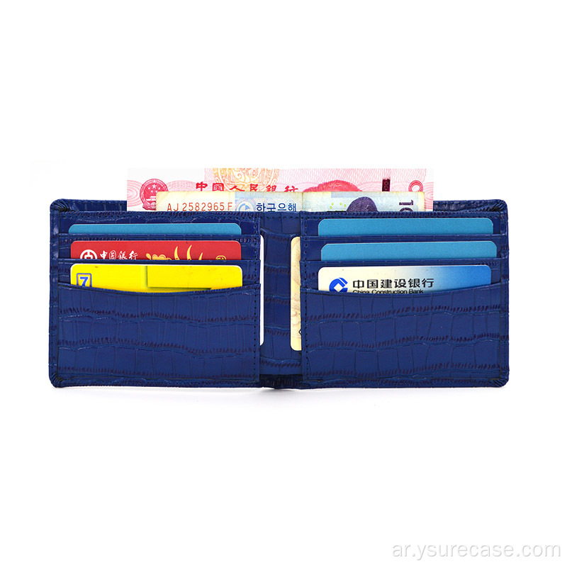 Pop Men Print Crocodile Belt Card Slot Wallet