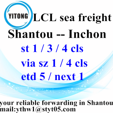 LCL Seefracht Shantou nach Inchon