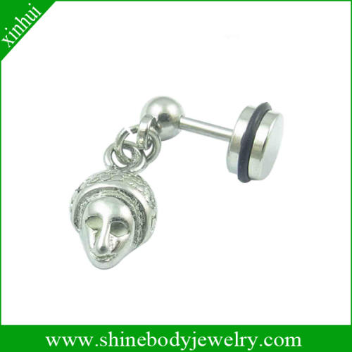 fashion body piercing fake plug dangle earring