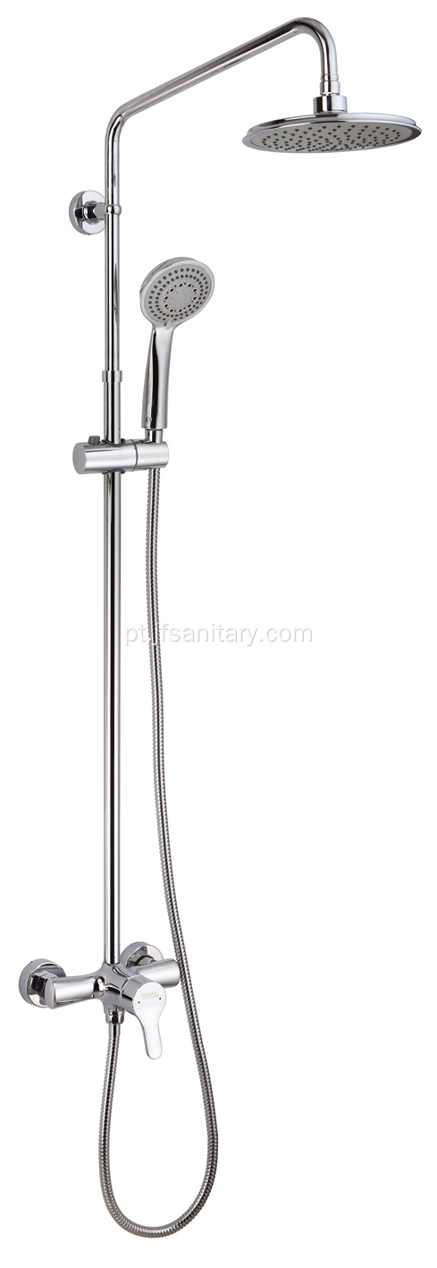 Misturador de latão Rainfall Head Shower System 3 funções